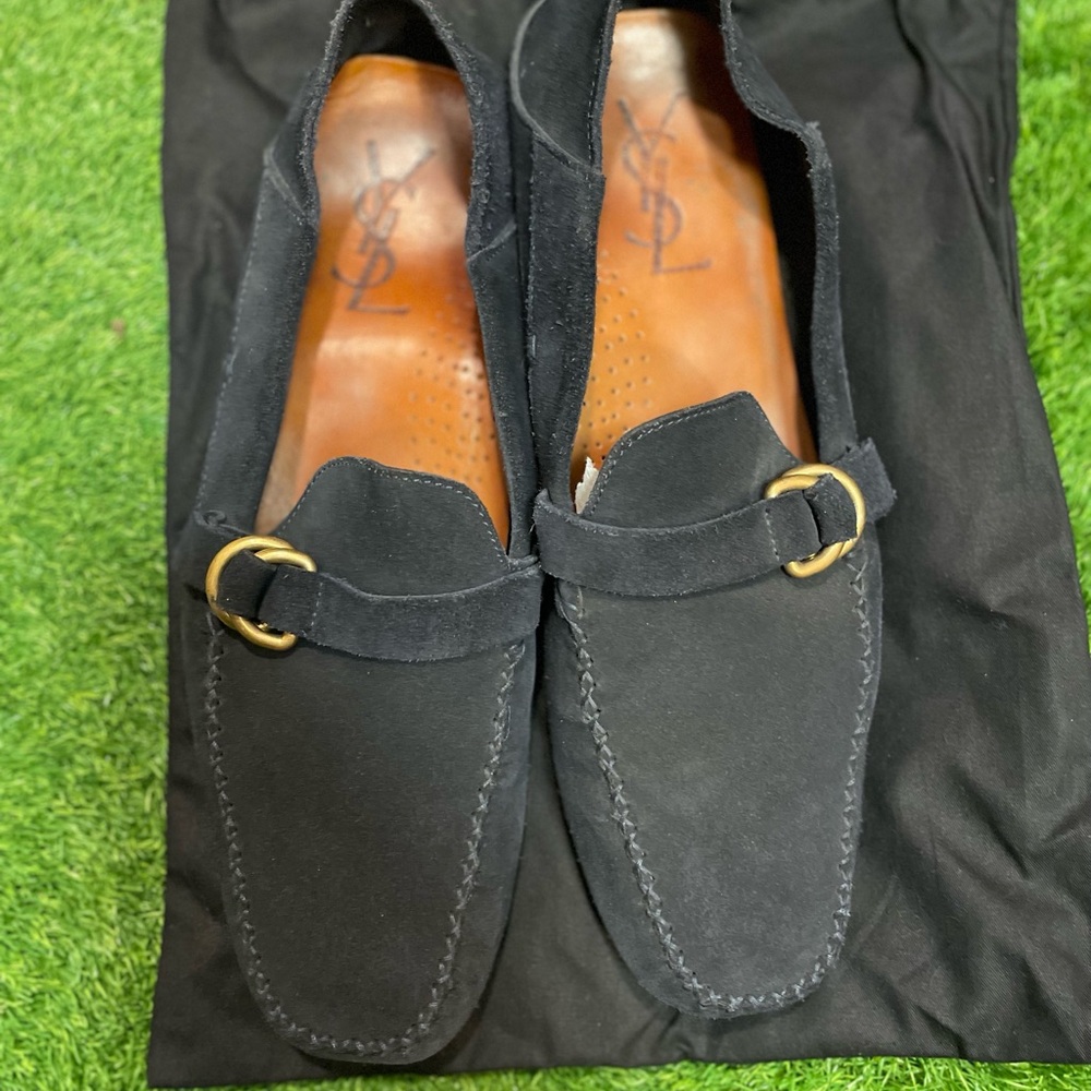 Yves Saint Laurent Men's Blue Loafers